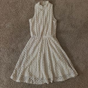 Xhilaration white lace turtleneck dress